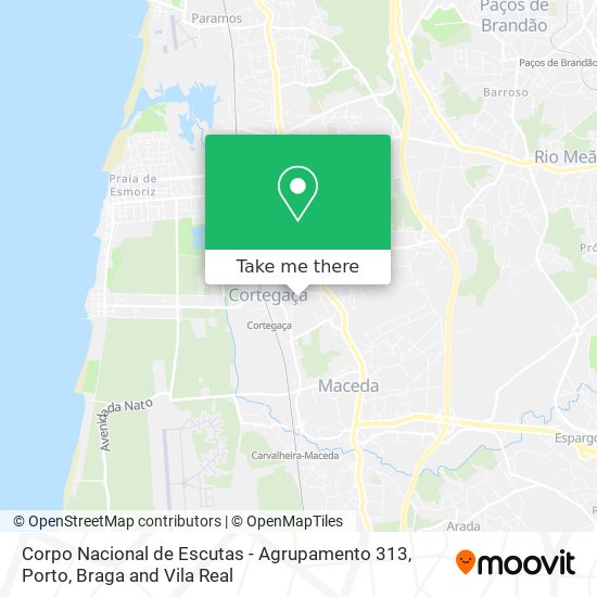 Corpo Nacional de Escutas - Agrupamento 313 map