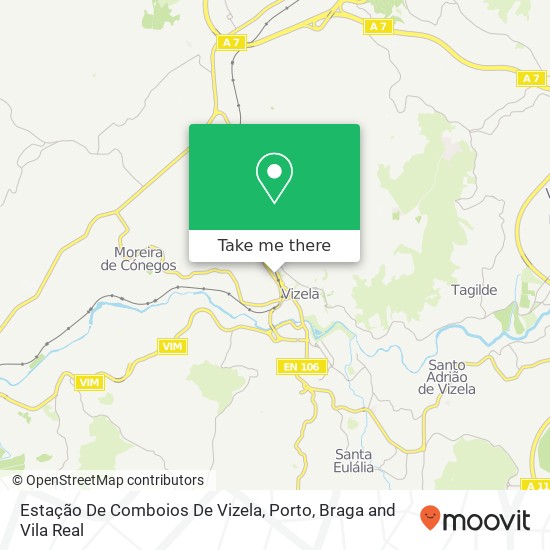 Estação De Comboios De Vizela map