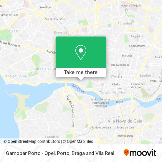 Gamobar Porto - Opel map