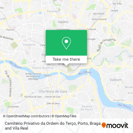 Cemitério Privativo da Ordem do Terço mapa