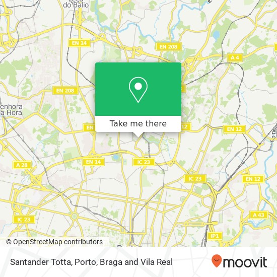 Santander Totta map