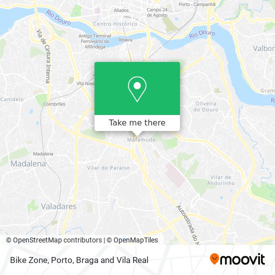 Bike Zone map