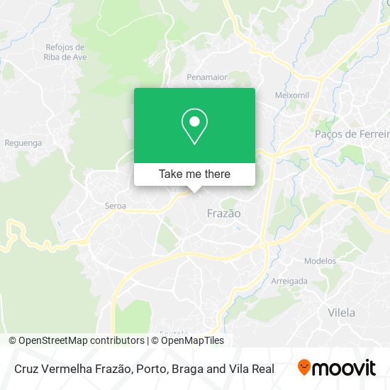Cruz Vermelha Frazão map