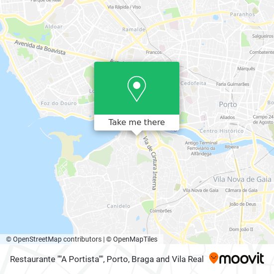Restaurante ""A Portista"" map