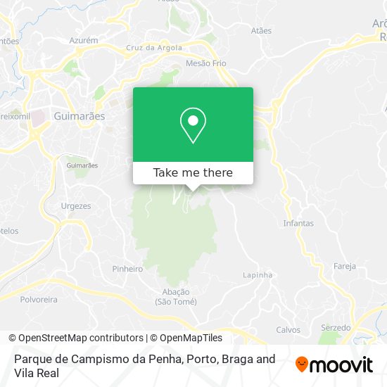 Parque de Campismo da Penha map
