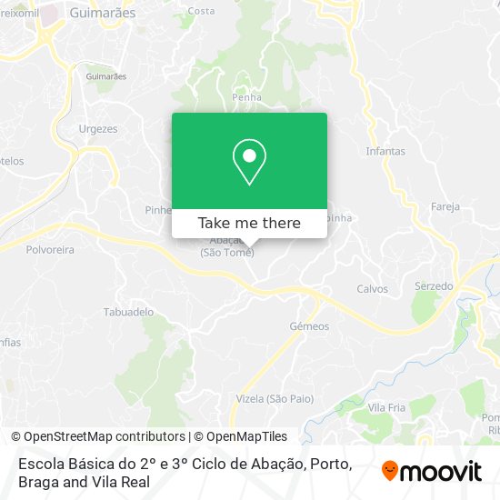 Escola Básica do 2º e 3º Ciclo de Abação map