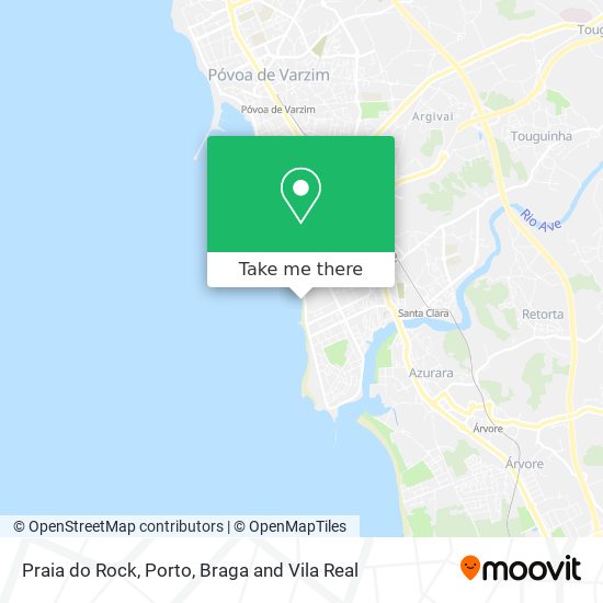 Praia do Rock map