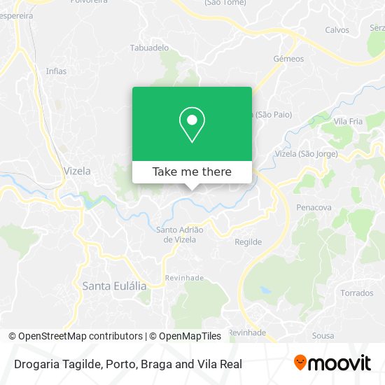 Drogaria Tagilde mapa