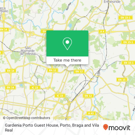 Gardenia Porto Guest House map