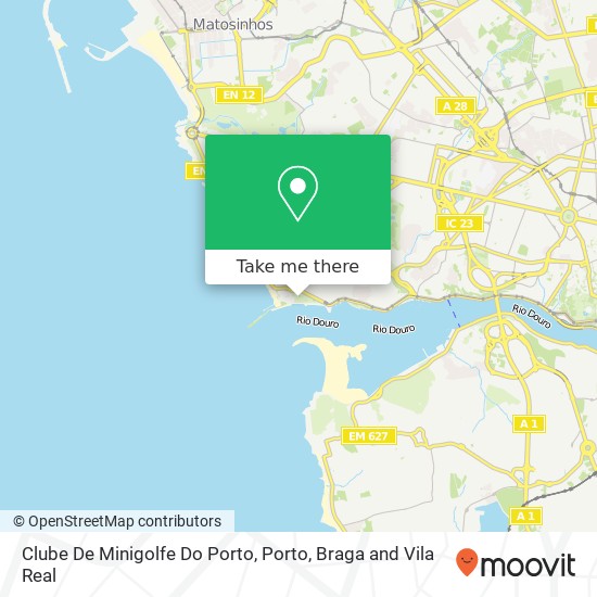 Clube De Minigolfe Do Porto map