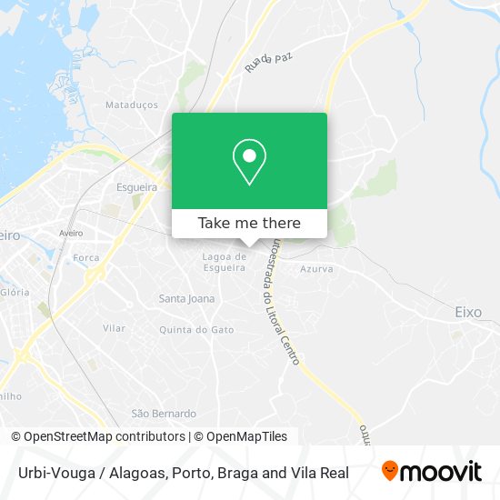 Urbi-Vouga / Alagoas mapa