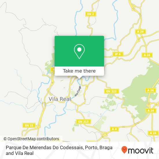 Parque De Merendas Do Codessais map