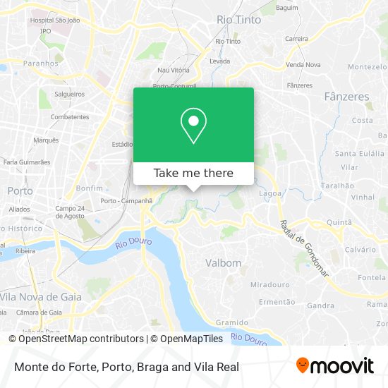Monte do Forte map