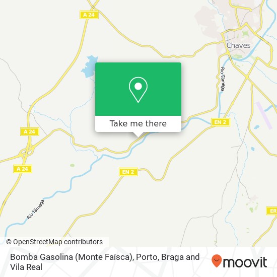 Bomba Gasolina (Monte Faísca) mapa