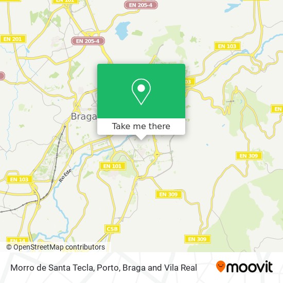 Morro de Santa Tecla map