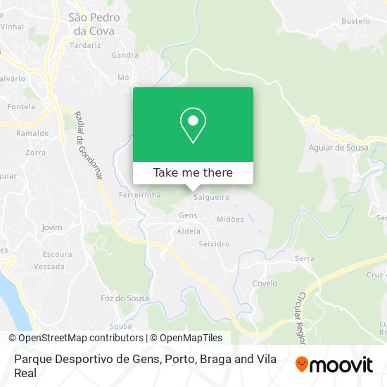 Parque Desportivo de Gens map