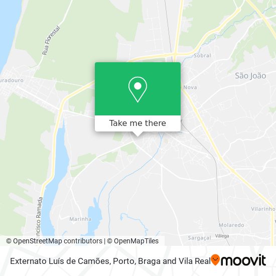 Externato Luís de Camões mapa