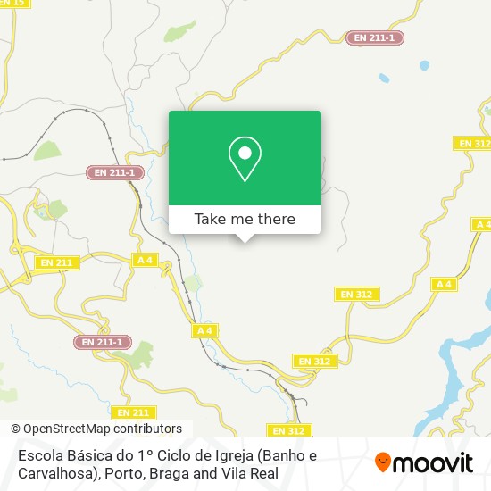 Escola Básica do 1º Ciclo de Igreja (Banho e Carvalhosa) map