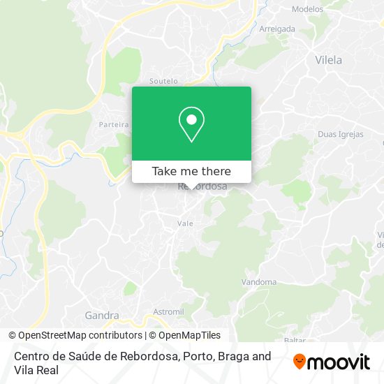 Centro de Saúde de Rebordosa map