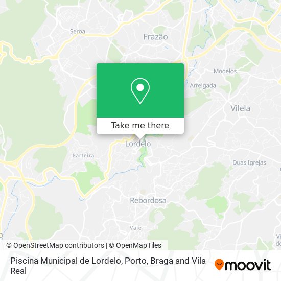 Piscina Municipal de Lordelo map