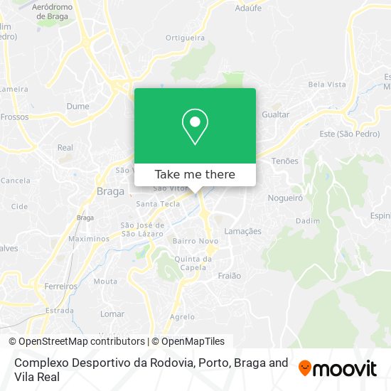 Complexo Desportivo da Rodovia mapa