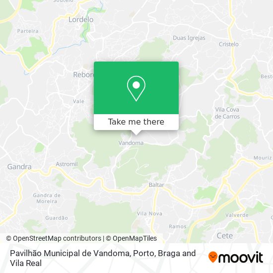 Pavilhão Municipal de Vandoma map