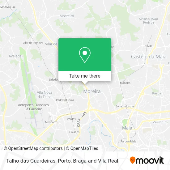 Talho das Guardeiras map