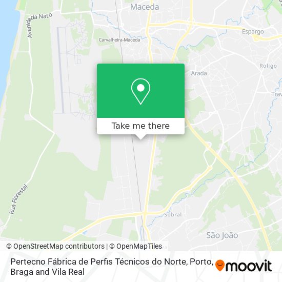 Pertecno Fábrica de Perfis Técnicos do Norte map