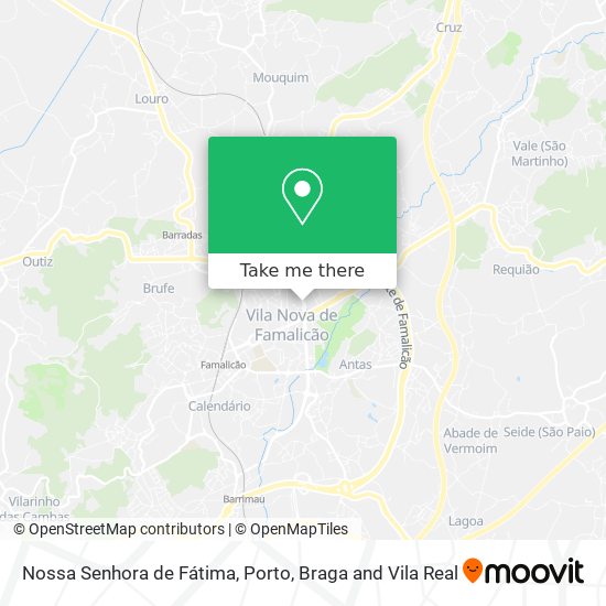 Nossa Senhora de Fátima mapa