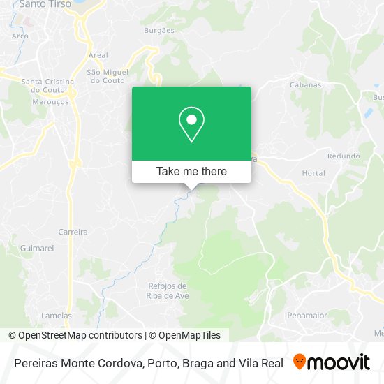 Pereiras Monte Cordova mapa
