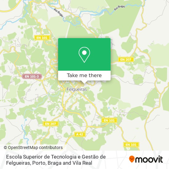 Escola Superior de Tecnologia e Gestão de Felgueiras map