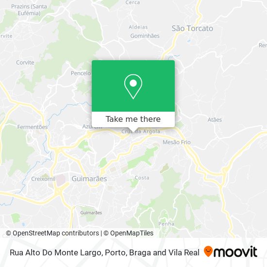 Rua Alto Do Monte Largo map