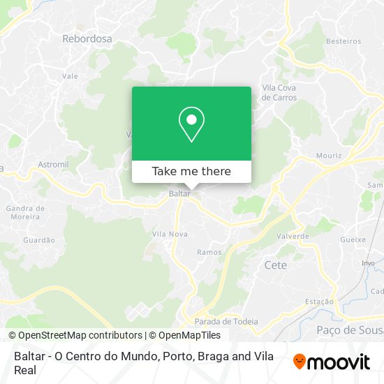 Baltar - O Centro do Mundo map