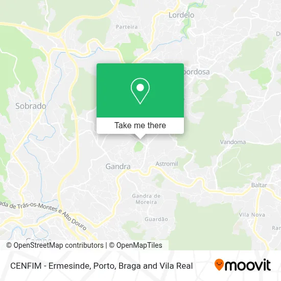 CENFIM - Ermesinde map