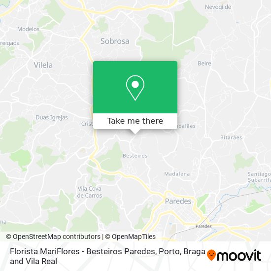 Florista MariFlores - Besteiros Paredes map
