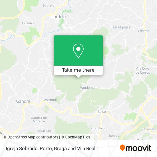 Igreja Sobrado mapa