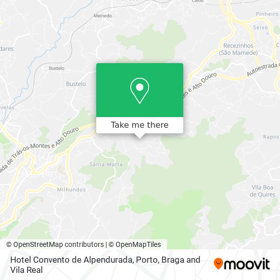 Hotel Convento de Alpendurada mapa