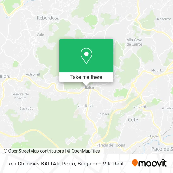 Loja Chineses BALTAR map