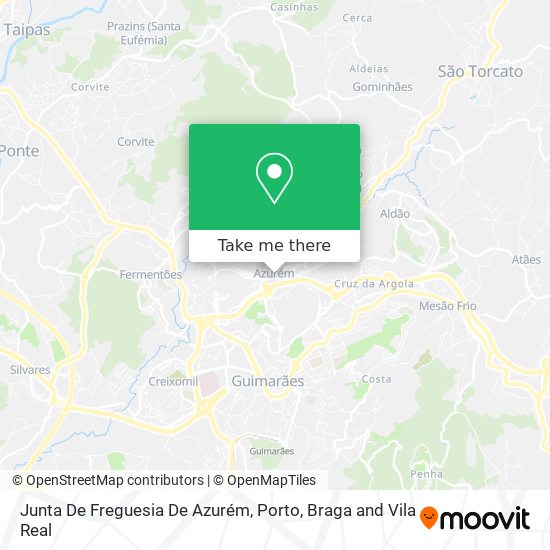 Junta De Freguesia De Azurém mapa