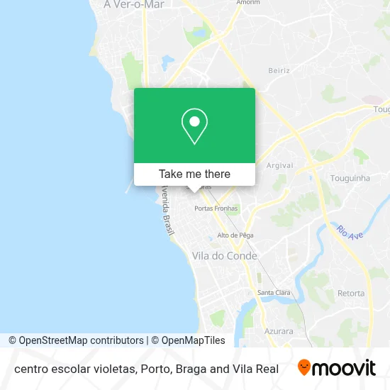 centro escolar violetas map