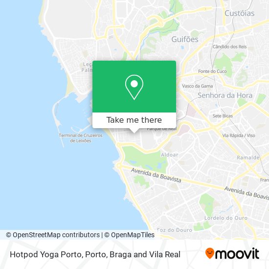 Hotpod Yoga Porto map