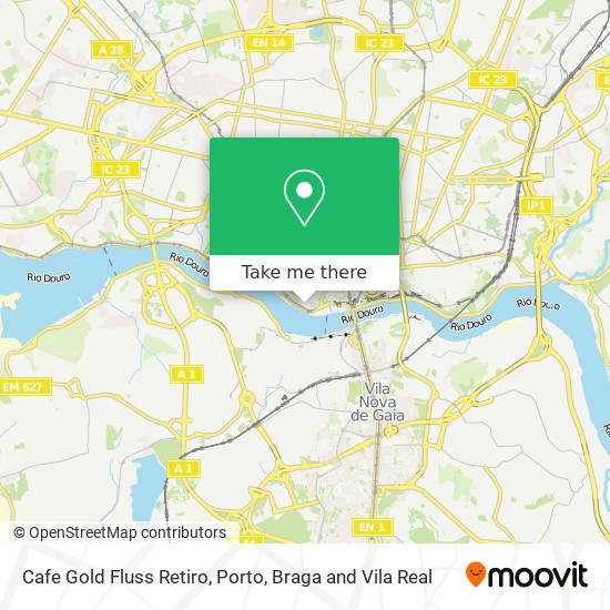 Cafe Gold Fluss Retiro map