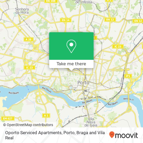 Oporto Serviced Apartments map