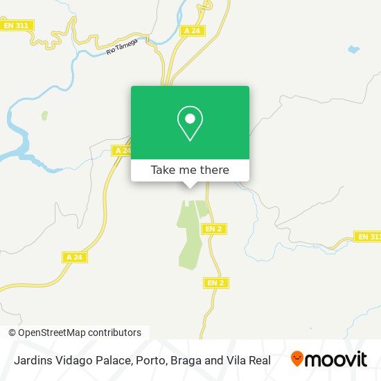 Jardins Vidago Palace map