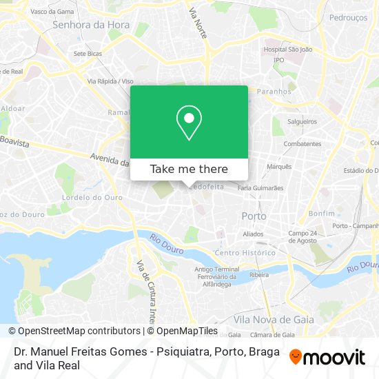 Dr. Manuel Freitas Gomes - Psiquiatra mapa