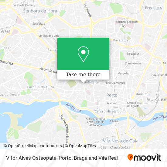Vitor Alves Osteopata map