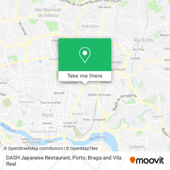 DASH Japanese Restaurant map