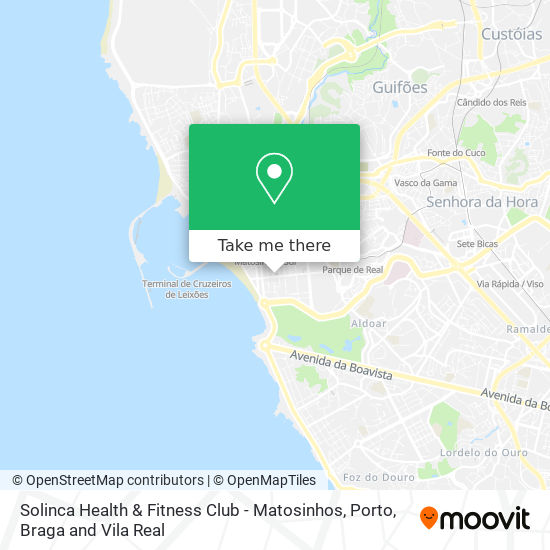 Solinca Health & Fitness Club - Matosinhos map