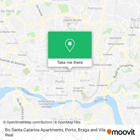 Bo Santa Catarina Apartments map