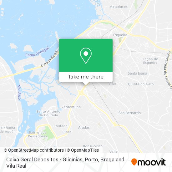 Caixa Geral Depositos - Glicínias map